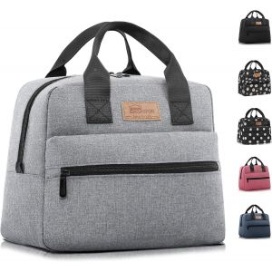 Sac Isotherme À Repas Grande Capacité Lunch Bag Portable En Tissu Imperméable Givré Sac À Main Pour Femmes Hommes Et Étudiants À L`École Et Au Bureau - Neuf