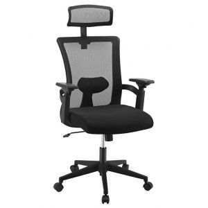 Techly ICA-CT MC016 chaise et fauteuil de bureau Si&egrave;ge rembourr&eacute; Dossier grillag&eacute; - Neuf