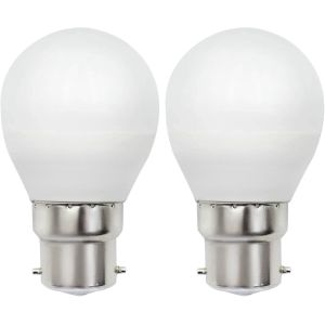 Kalanka-Lot De 2 Ampoules Led B22 &Agrave; Intensit&eacute; Variable Blanc Chaud 3000k 5w Remplace La Forme De Balle De Golf G45 40w 50w 230v B22d / Bc Culot &Agrave; Ba&iuml;onnette Ampoules Halog&egrave;ne - Neuf