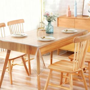 Kalanka-Nappe Transparente Rectangulaire 90 X 160cm, Nappe Plastique Transparente Protection Fine Pour D'ext&eacute;rieur Jardin Et Int&eacute;rieur Imperm&eacute;able Et Lavable Film De Protection Table Pour No&euml;l, F&ecirc;te - Neuf