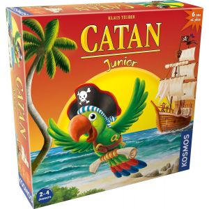 PLAY-Catan Junior-Jeu De Société Pour Enfants Dès 6 Ans-Version Famille Du Jeu Catan Sur Le Thème Des Pirates-Jeu D Aventure Et Stratégie-2 À 4 Joueurs-30 Min-En Français-Kosmos - Neuf