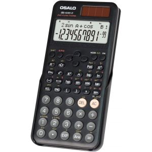 Calculatrice Scientifique 401, Fonction 10 + 2 Chiffres, &eacute;cran Solaire et Batterie, &eacute;tui de Protection pour l'&eacute;cole, Noir (OS 991MS 2nd Edition) - Neuf