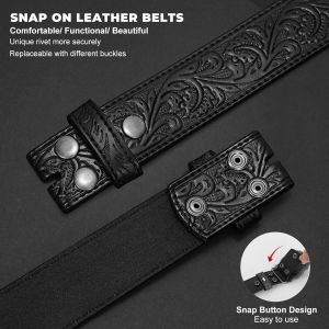Tzf-Sangle De Ceinture En Cuir Occidental Pour Homme Et Femme, Cowboy, Cowgirl, Ceintures En Cuir Pour Jeans, Ceinture D'anniversaire, Cadeau De Noël - Neuf