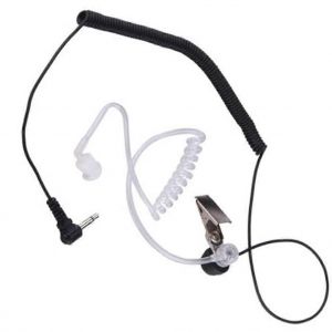 Recevoir l'écouteur 3 5mm 2-way radio casque agent de sécurité haut-parleur portable - Neuf