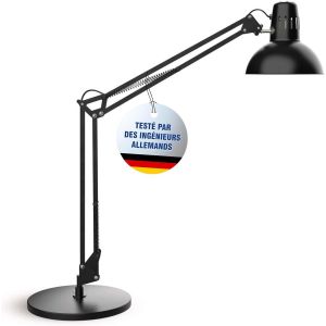 Lampe De Bureau Study En Métal | Lampe Led Professionnelle | Lampe À Pince Flexible Pour Le Bureau, Le Salon Et L'atelier | Haute Qualité D'éclairage À Led | Sans Ampoule | Blanc - Neuf