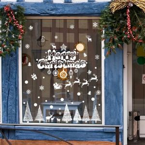 No&euml;l flocon de neige en bois d'orignal sticker salle de s&eacute;jour lit - Neuf