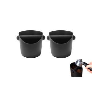 Lot De 2 Bo&icirc;tes &Agrave; Marc De Caf&eacute; Avec Barre Amovible Pour Vider Et Conserver Le Marc D'espresso - Neuf