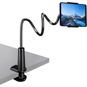 Mont de col de Cygne pour 4-11 Pouces Tablet PC's et Smartphones, Flexible r&iquest;&iquest;glable Bras pour Le Cadre de lit, Le Bureau et Plus, 78cm Long, Support Liseuse Noir - Neuf
