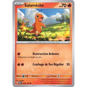 Carte Pok&eacute;mon - Salam&egrave;che - 004/165 - Ev3,5 Mew 151 - Neuf