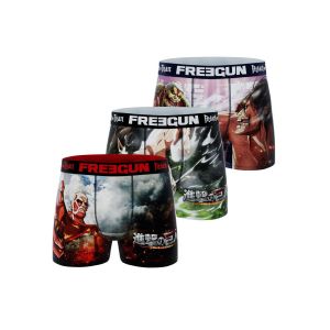Lot De 3 Boxers Homme Attack On Titan - Neuf