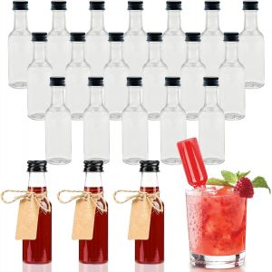 Lbgwp60-24 Pièce Mini Bouteille Plastique 50 Ml Petite Bouteille Plastique Mini Bouteille Alcool Réutilisables Avec 2 Entonnoirs Et 24 Étiquettes Pour Mariages Fêtes - Neuf