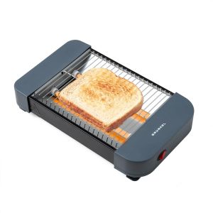 YEMAESRE-GrillePain De 300 W Et Convient Pour 1 Tranche De Pain Avec On/Off Et Sans Minuterie. Plateau Ramasse-Miettes Et 29 X 19 Cm De Surface Totale - Neuf