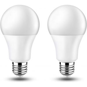 Kal-Ampoule E27 Led 12w 12v 24v Blanc Chaud 3000k, 1000lm, Lumière De 270°, Ampoule Basse Tension Ac Dc 12 Volt 24 Volt E27 Led Lampe Pour Camping-Car Caravane Garage Jardin, Lot De 2 - Neuf