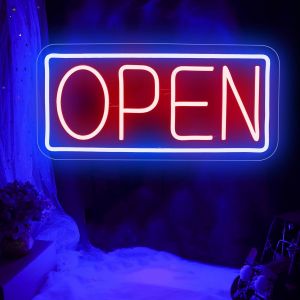 Open Panneau Néon Led Alimenté Par Usb Avec Interrupteur À Intensité Variable Pour Bar, Club, Magasin, Restaurant, Café, Décoration Cadeau - Neuf
