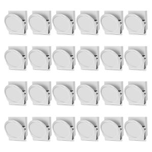 Lot de 24 aimants pour r&eacute;frig&eacute;rateur et tableau blanc,blancs - Neuf