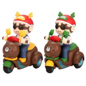 360°Rotation Stunt Tricycle Toy Electric Vehicle Toy For Children Interactive Car Toy With Dynamic Music Flashing Light - Neuf