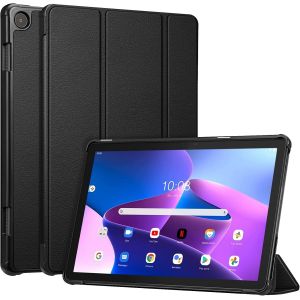 Coque Pour Lenovo Tab M10 (3rd Gen) 10.1 Pouces 2022 (Tb328) - Étui Fin Et Rigide Housse Pliable Légère, Protection Pour Lenovo Tab M10 3ème Génération, Noir.[F1066] - Neuf