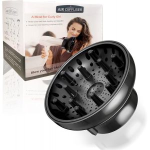 KALANKA-Fixation du diffuseur pour sèche-cheveux Outil de salon professionnel universel ajustable pour cheveux bouclés Convient à la plupart des types de Séchoir Diamètre 4.3-6.5CM - Neuf