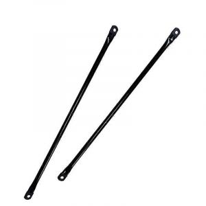 Tiges de suspension en metal pour balancoire de jardin, tiges de rechange rondes pour siege de balancoire de jardin. Lot de 2, metal noir (80,5 cm/31,69 po) - Neuf