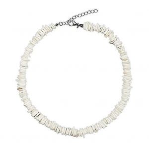 Collier Ras De Cou Coquillage Ajustable Blanc Clam Chips Coquillage Hawa&iuml;en &Eacute;t&eacute; Plage Bijoux - Neuf