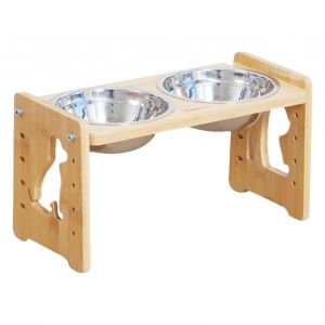 Gamelle Surelevee Pour Chien, Support Antiderapant, Hauteur Reglable, Alimentation Pour Chiens Et Chats, Toutes Tailles, Interieur, Exterieur, Salon, Cuisine - Neuf