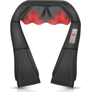 Masseur Cervical Massage Dos Et Cou &Eacute;paules Avec Chauffage,3d Rotation Appareil De Massage Shiatsu &Eacute;lectrique Ur Massager Nuque Cervicales Epaule,Cadeaux Pour Meres Papa Femme Homme - Neuf