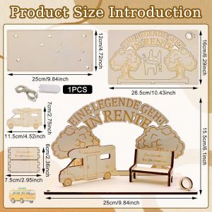 Tzf-Cadeau De Retraite Pour Femme Et Homme, Cadeau De Retraite, Cadeau Pour Femme, Homme, Grands-Parents, Collègues, Ami - Neuf