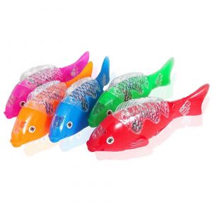 Jouet lumineux en forme de poisson &agrave; queue pivotante pour enfants et adolescents, id&eacute;al pour la nuit ou le gala - Neuf