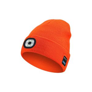 Bonnet Bluetooth avec lumi&egrave;res LED et &eacute;couteurs int&eacute;gr&eacute;s - Unisexe, chaud, sans fil, rechargeable par USB - Neuf