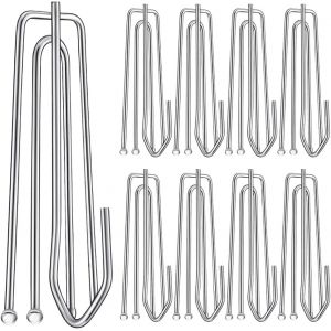 60 Pack en Acier Inoxydable Crochets de Rideau Plissé, Plissé Crochets de Rideau et de Pins, 4 Broches, Pli Clips, Tiebacks, 4 Extrémités des Cintres pour Fenêtre, Porte, Rideaux de salle de Bains - Neuf