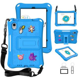 Coque Complet En Eva Pour Ipad Mini 6 / Mini 2024 Avec Sangle - Bleu Ciel - Neuf