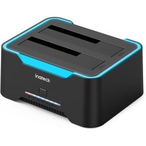 Station d&iquest;Accueil RGB SATA vers USB 3.0 pour Disques Durs avec Clonage Hors Ligne, pour HDD et SSD SATA de 2,5 et 3,5 Pouces, Prend en Charge UASP, SA02004 - Neuf