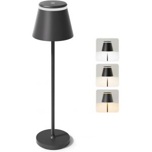 Kal-Lampe De Table Led Rechargeable,Lampe De Bureau Design,Lampe A Poser Tactile Sans Fil Moderne Avec Minuterie,3 Températures De Couleur - Neuf