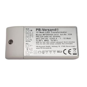 Transformateur LED 24 V CC 15 W DC Alimentation Pilote Ampoule Transformateur Driver Basse Tension 15 W Transformateur LED - Neuf