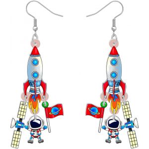 Kal-Boucles D'oreilles Pendantes En Acrylique Créatif Mignon Enseignant De Classe De Science De Laboratoire Retour À L'école De Appréciation Bijoux Pour Les Femmes Filles - Neuf