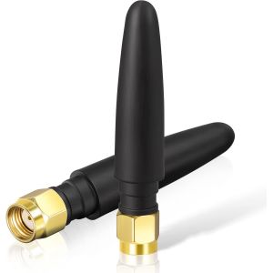 SUBZONAL-Petite Antenne WiFi Bi-Bande 2.4GHz 5GHz RP-SMA Connecteur M&acirc;le l&eacute;ger Omnidirectionnel 5cm Antenne 50 ohm Applicable &agrave; l'adaptateur USB WiFi FPV d'ordinateur - Neuf