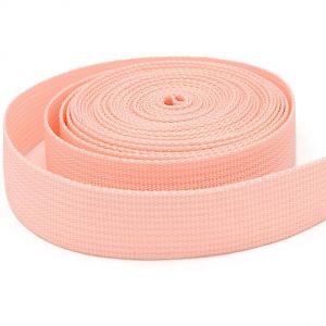 AnseTendance - 10 m&egrave;tres x 25mm de Sangle en polypropyl&egrave;ne pour Couture cr&eacute;ations de Sacs &agrave; Main &agrave; Dos Tote-Bag Sac Banane Anse bandouli&egrave;re Couleur : Rose p&ecirc;che - Neuf