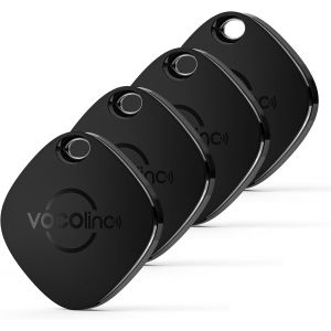VornixorSarlshop-Air Tag Traceur Lot de 4 Fonctionne avec Apple Localiser App (iOS Uniquement, Pas pour Android), Localisateur de d'articles Bluetooth Tracker pour Cl&eacute;s, Bagages, Valise, Portefeuille - Neuf