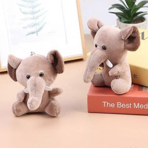 1 pièce Éléphant en peluche, cadeau de vacances, mignon animal en peluche, pendentif, poupée, cadeau de Noël-Vert - Neuf