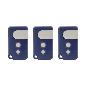 Lot de 3 telecommandes de porte de garage 433,92 MHz, 3 boutons, compatibles avec plusieurs modeles - Neuf