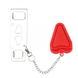 Portable Rouge De Serrure De Porte De Sécurité, Utilisé Pour La Sécurité De La Maison, Les Voyages De Serrure De Porte, Dortoir Essentiel De Verrouillage - Neuf