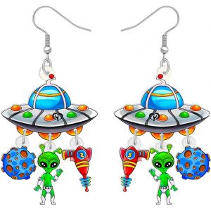 Kal-Boucles D'oreilles Pendantes En Acrylique Cr&eacute;atif Mignon Enseignant De Classe De Science De Laboratoire Retour &Agrave; L'&eacute;cole De Appr&eacute;ciation Bijoux Pour Les Femmes Filles - Neuf