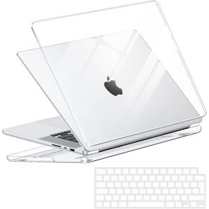 Coque Compatible avec MacBook Pro 14 Pouces 2024-2021 M4 M3 M2 M1 Pro Max A3112 A3401 A3185 A2992 A2918 A2779 A2442, Rigide Housse de Protection Crystal & EU Protection Clavier TPU - Neuf