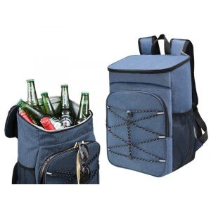 Sac &Agrave; Dos Isotherme Et Glaci&egrave;re Pour Pique-Nique Et Camping - Bleu Marine - Neuf