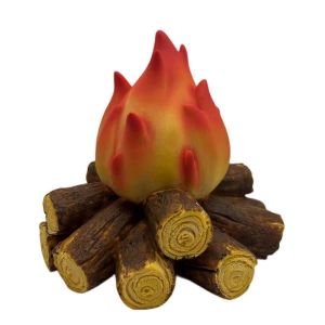 Veilleuse LED 3D Faux Feu De Bois Ornements De Bureau Décoratifs Simulant Flamme De Charbon De Bois Brillant Su - Neuf