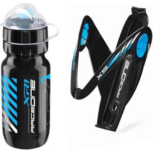 Kit Race Duo X5 (2 Pcs): Porte-Bidon Pour Vélo X5 + Bouteille D'eau De Vélo Xr1-Cycling/Vtt/Gravel. 100% Made In Italy - Neuf