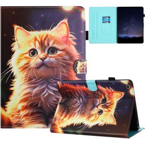 Coque Pour Samsung Galaxy Tab A 10.1 2019 (Sm-T510/T515) Housse Pu Cuir Flip Cover Support Portefeuille Protection Magn&eacute;tique Etui Tablette Samsung Galaxy Tab A 10.1 2019 Coque,Cha[Coq9123499] - Neuf