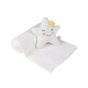 Plaid bebe avec son doudou Etoile - Neuf