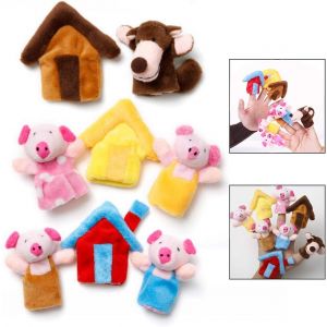 Lot de 8 marionnettes à doigts, poupées de contes pour enfants, éducatives - Neuf