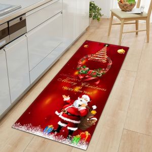 No&euml;l &Agrave; La Figure De No&euml;l Tapis Antid&eacute;rapant De No&euml;l &Agrave; Imprimer Tapis - Neuf